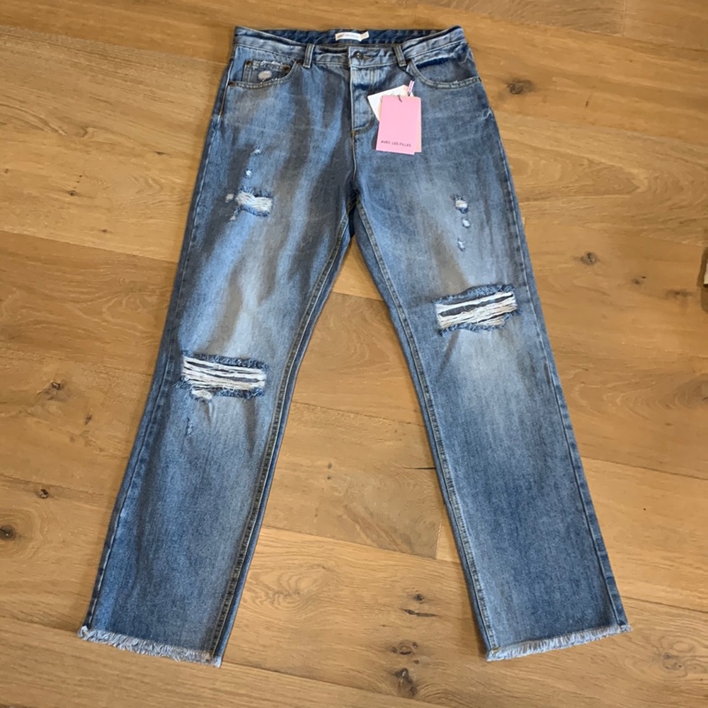 NWT Avec Les Filles Straight Leg Jeans
